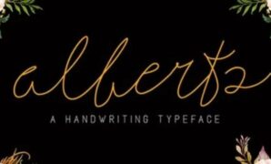 Alberts Script Font
