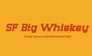 Amber Whiskey Font