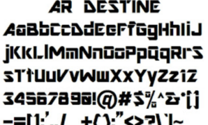 Ar Destine Font