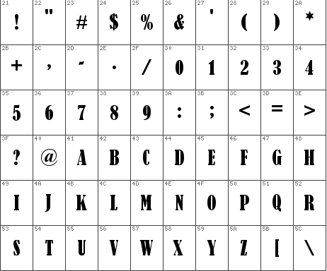 Bernard MT Condensed Font