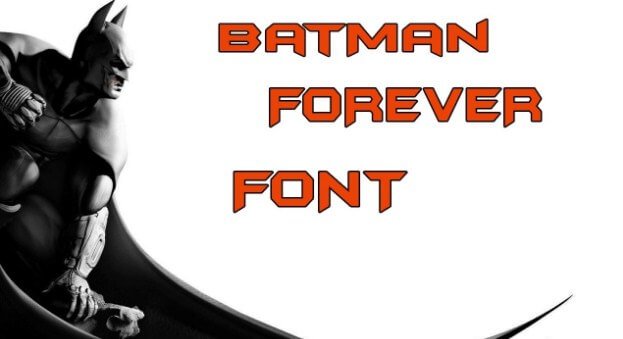 batman forever alternate font photoshop download