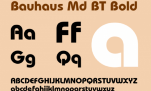 Bauhaus Md BT Bold Font