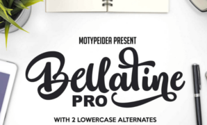 Bellatine Pro Script Font