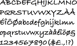 Bradley Hand ITC Std Font