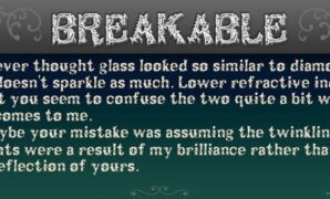 Breakable Font