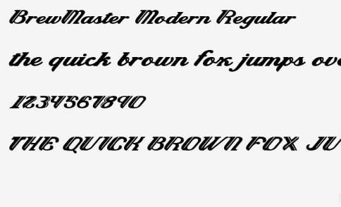 Brewmaster Font