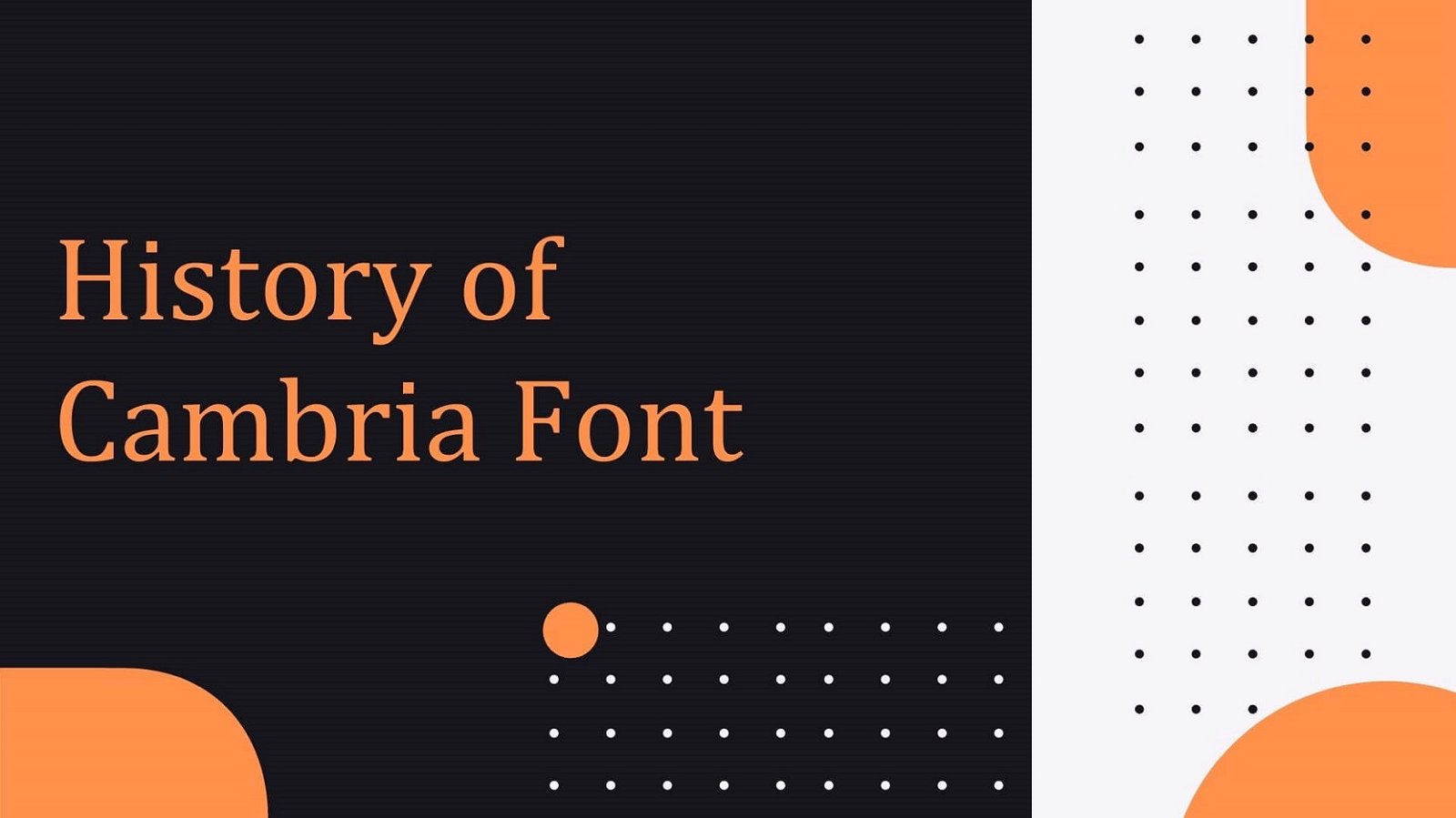 Cambria Font