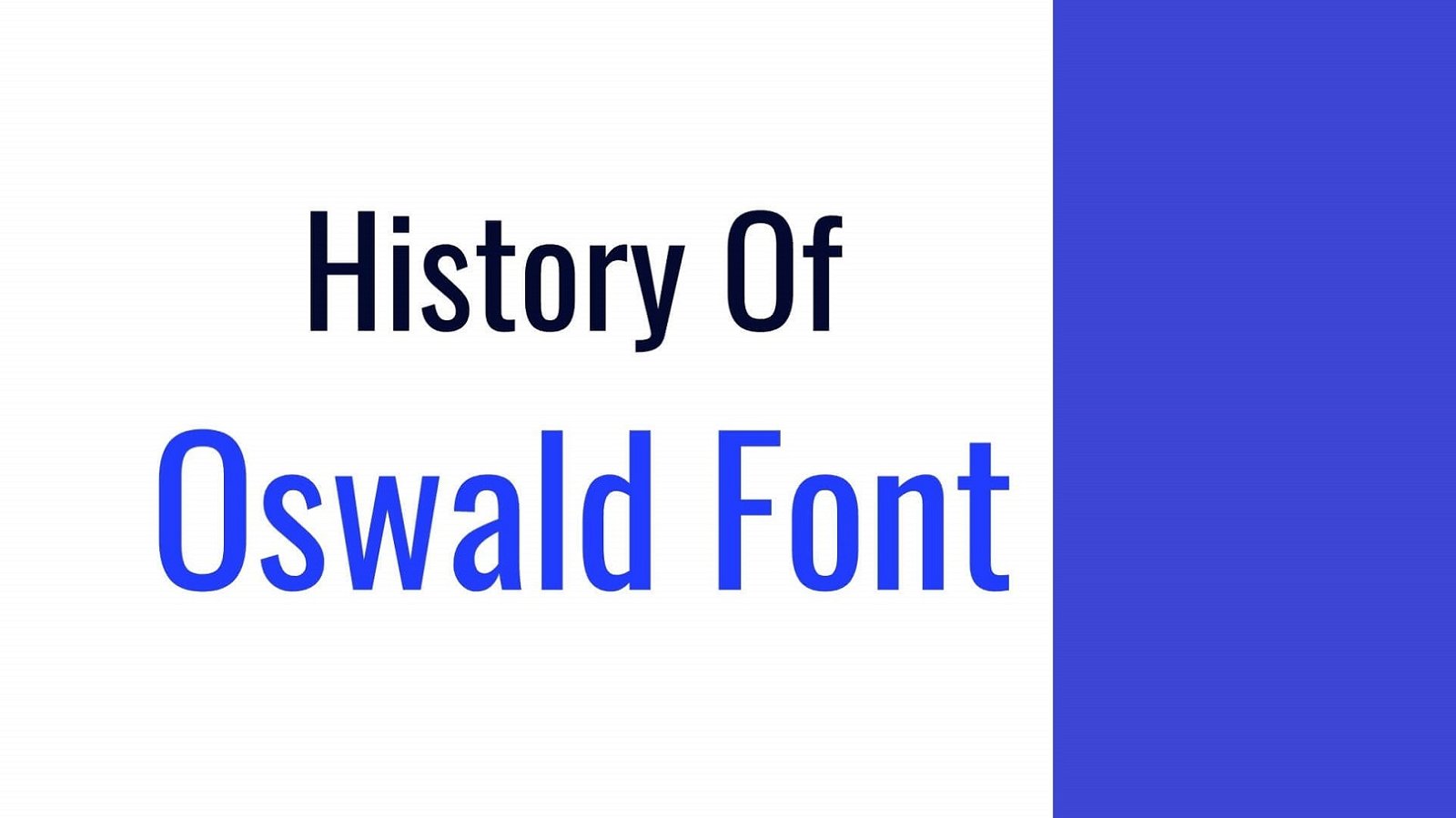 Oswald Font