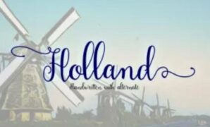 Holland-Script-Font.jpg Holland Handwriting Font