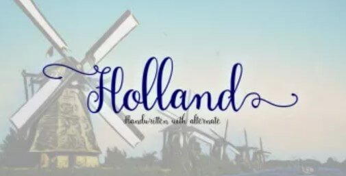 Holland Handwriting Font