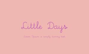Little Days Font