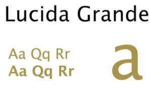 Lucida Grande Regular Font