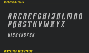 Mathison Typeface Font