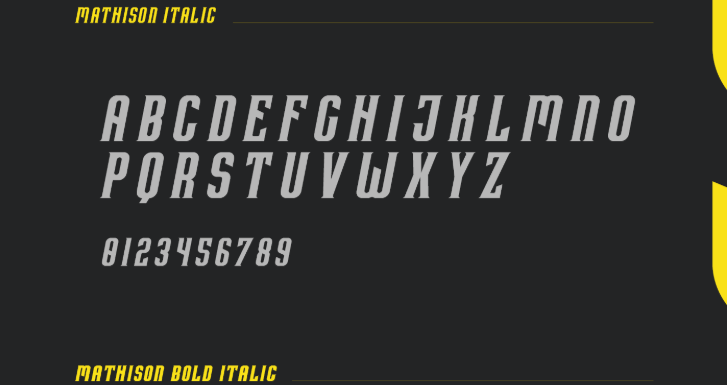 Mathison Typeface Font