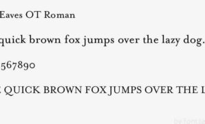 Mrs Eaves Ot Roman Font