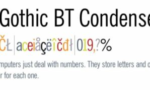 News Gothic BT Roman Condensed Font