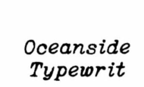 Oceanside-Typewriter-Regular-Font.jpg Oceanside Typewriter Regular Font