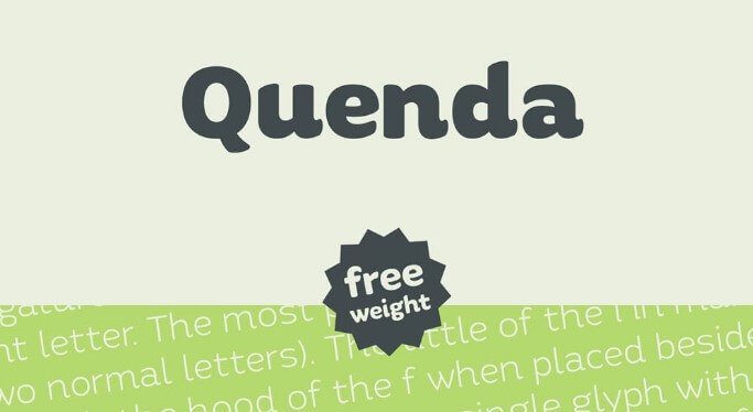 Quenda-Typeface.jpg Quenda Typeface Font