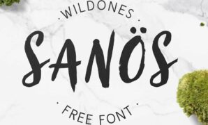 Sanos Brush Font