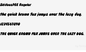 Skidoospee Regular Font
