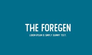 The Foregen Vintage Font