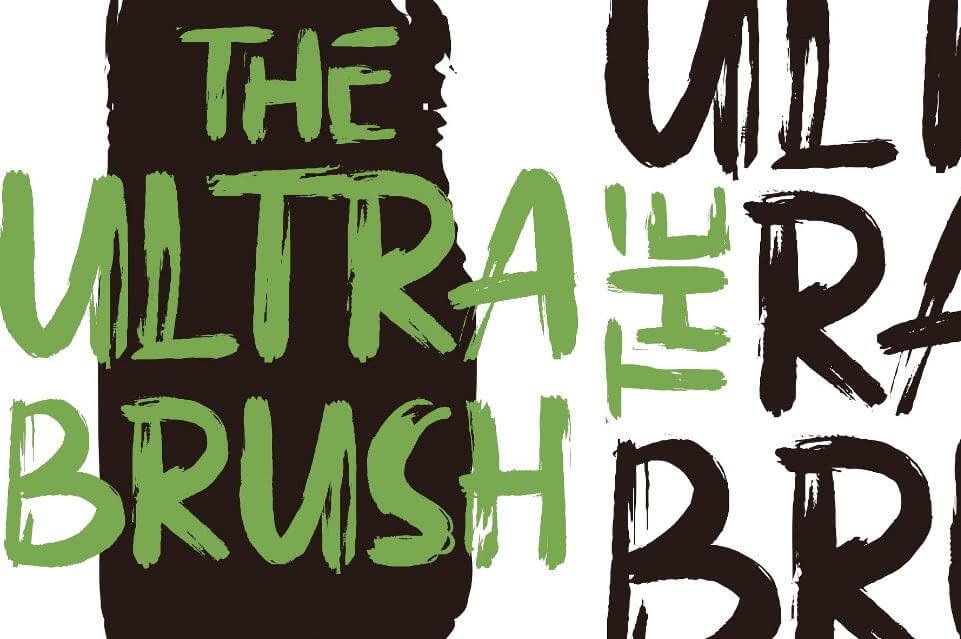 The Ultra Brush Font