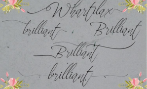Whartillax Calligraphy Font