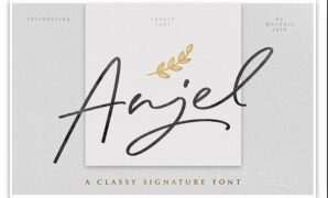 Anjel Signature Font
