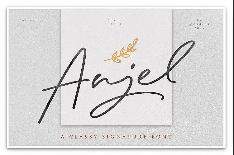 Anjel Signature Font