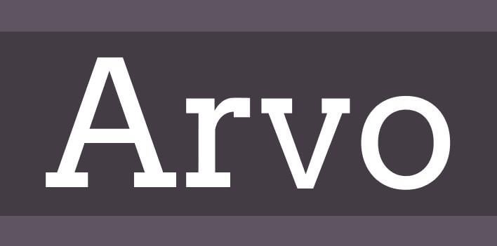 Arvo Font