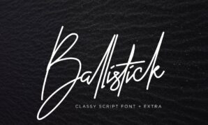 Ballistick Signature Font
