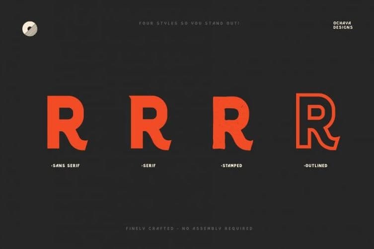 Barlet Typeface Font