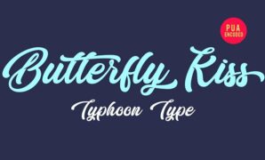 Butterfly-kiss-font.jpg Butterfly Kiss Font