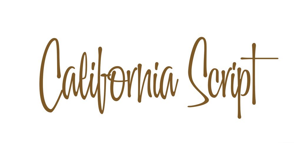 California Script Font