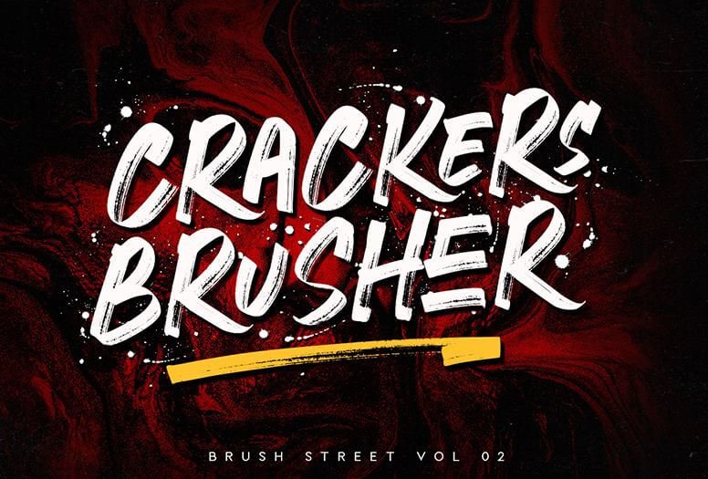 Crackers Brusher Font