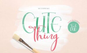 Cute Thing  Duo Font
