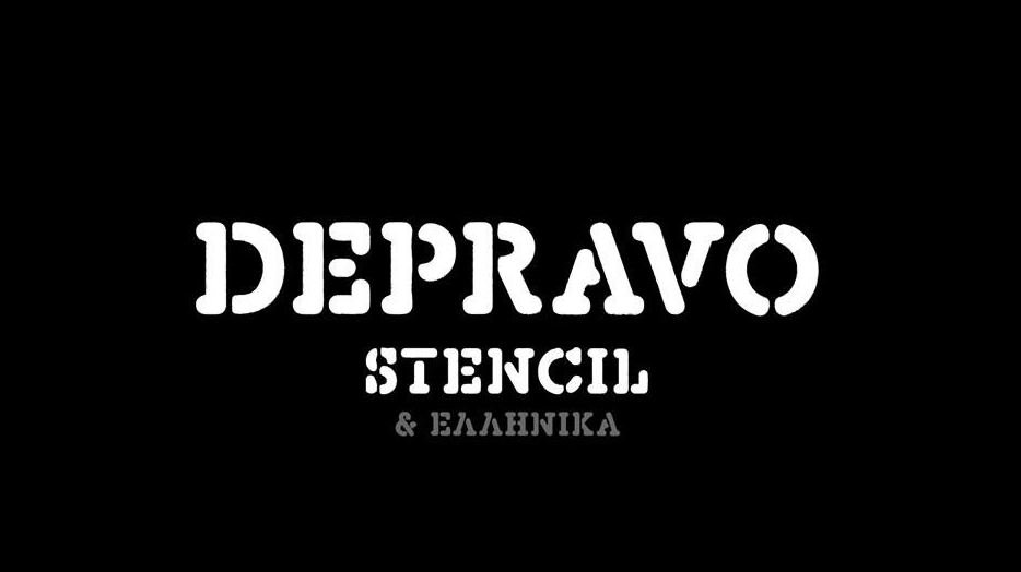 Depravo Stencil Font