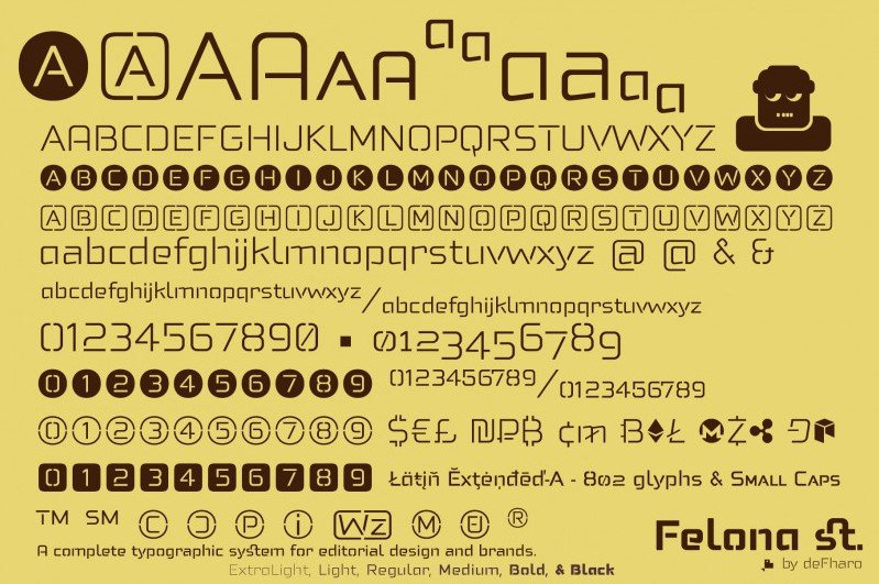 Felona st. Neo Stencil Font