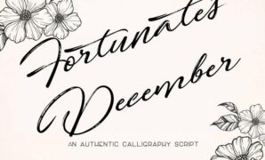 Fortunates December Font