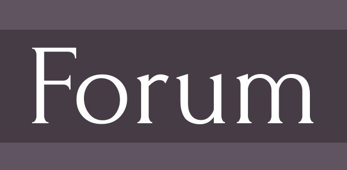Forum Font