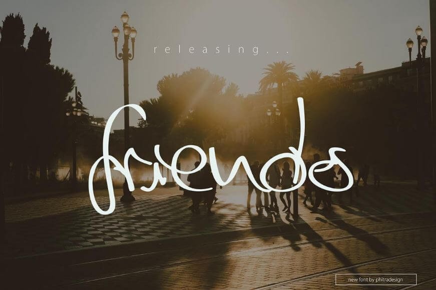 Friends Script Font