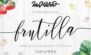 Frutilla-font.jpg Frutilla Script Typeface Font