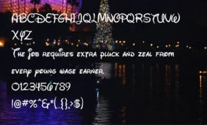 Fuente Disney Font