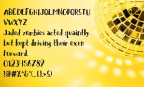 Funky Disco Font