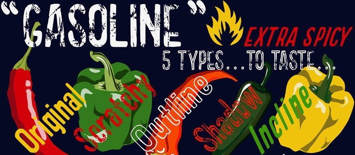 Gasoline Scratchy Font