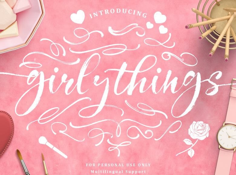Girly Things Script Font