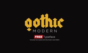 Gothic Modern Typeface Font