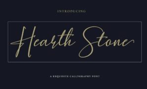 Hearth Stone Script Font