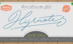 Hijrnotes Script Font