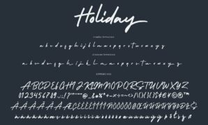 Holiday Bold Script Font